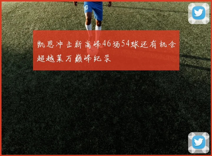 凯恩冲击新高峰46场54球还有机会超越莱万巅峰纪录